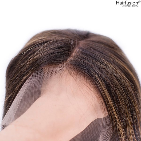 Russische Echthaar Perücke balayage braun -Russian Dream - 45 cm - Lace Front