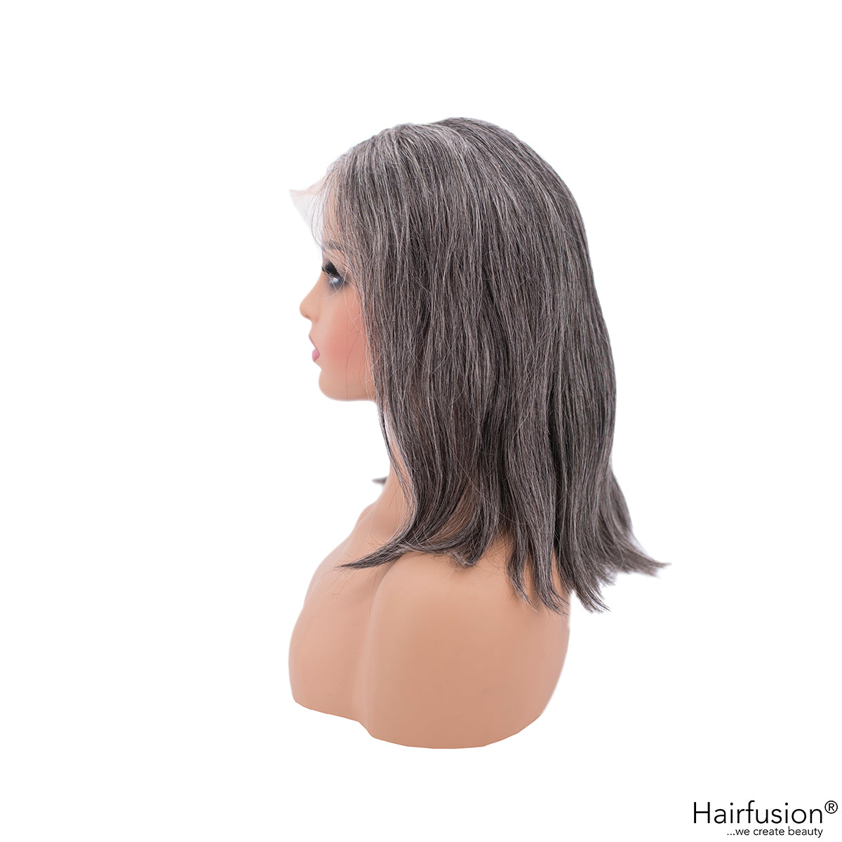 Echthaar Perücke naturgrau - Silver Star