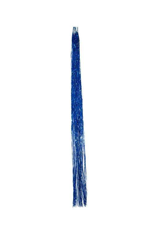 Haarlametta Extensions 50 cm – 5 Strähnen Glitzer mit Microring, hitzebeständig