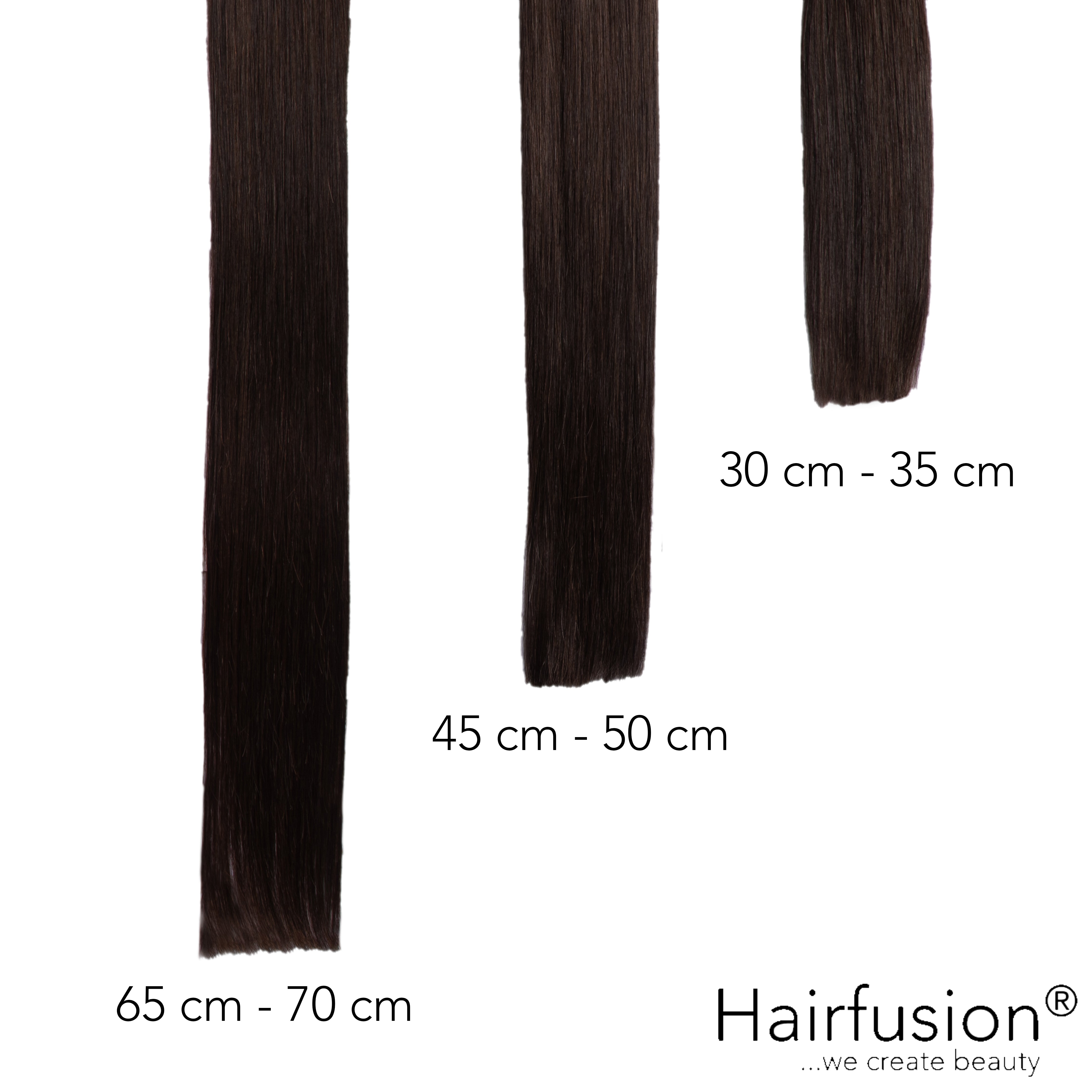 Haarverlängerung Invisible Tape Extensions - 10 Stück EINFARBIG Echthaar von HAIRFUSION