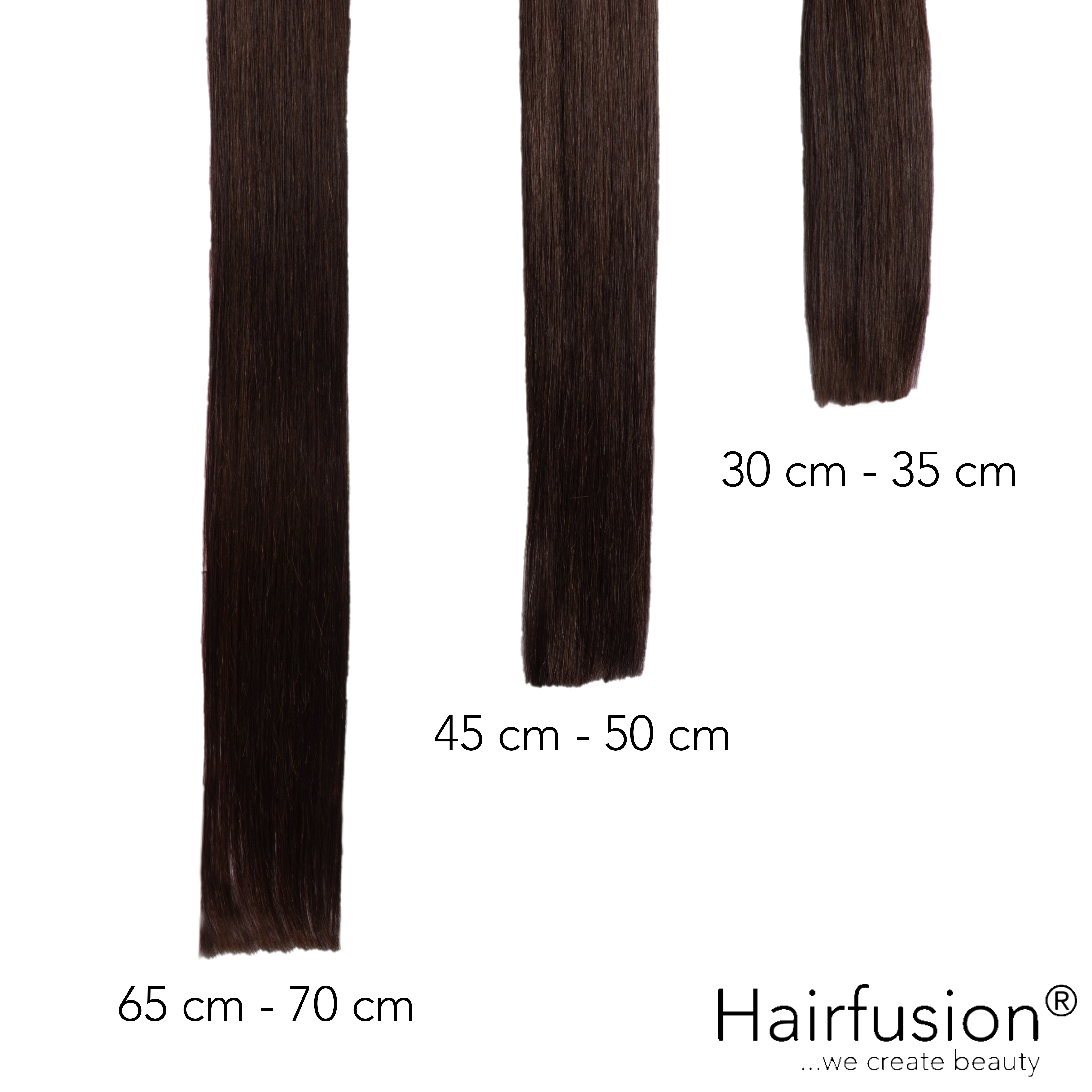 Haarverlängerung Invisible Tape Extensions - 10 Stück EINFARBIG Echthaar von HAIRFUSION