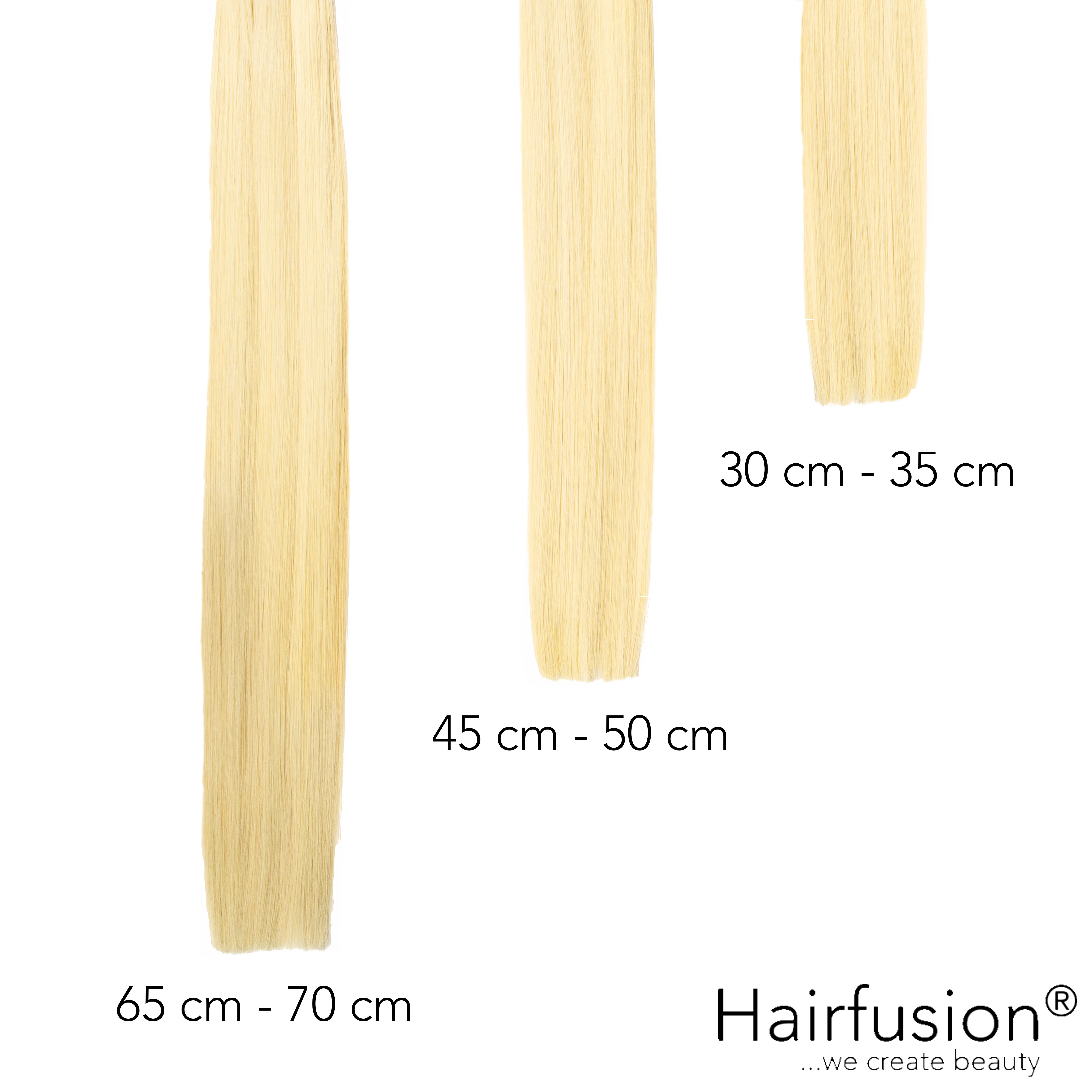 Haarverlängerung Invisible Tape Extensions - 10 Stück EINFARBIG Echthaar von HAIRFUSION
