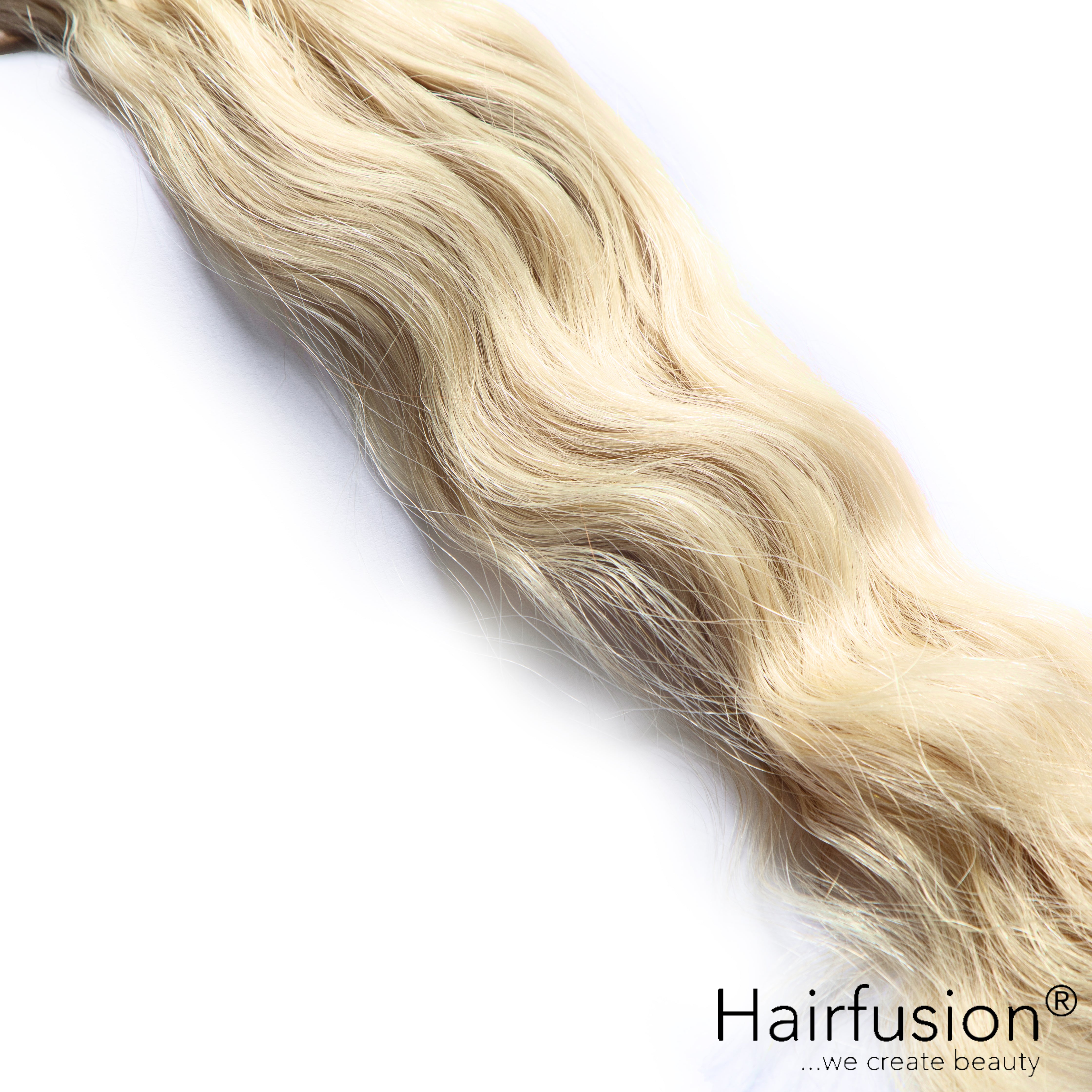 Haarverlängerung Invisible Tape Extensions - 10 Stück EINFARBIG Echthaar von HAIRFUSION