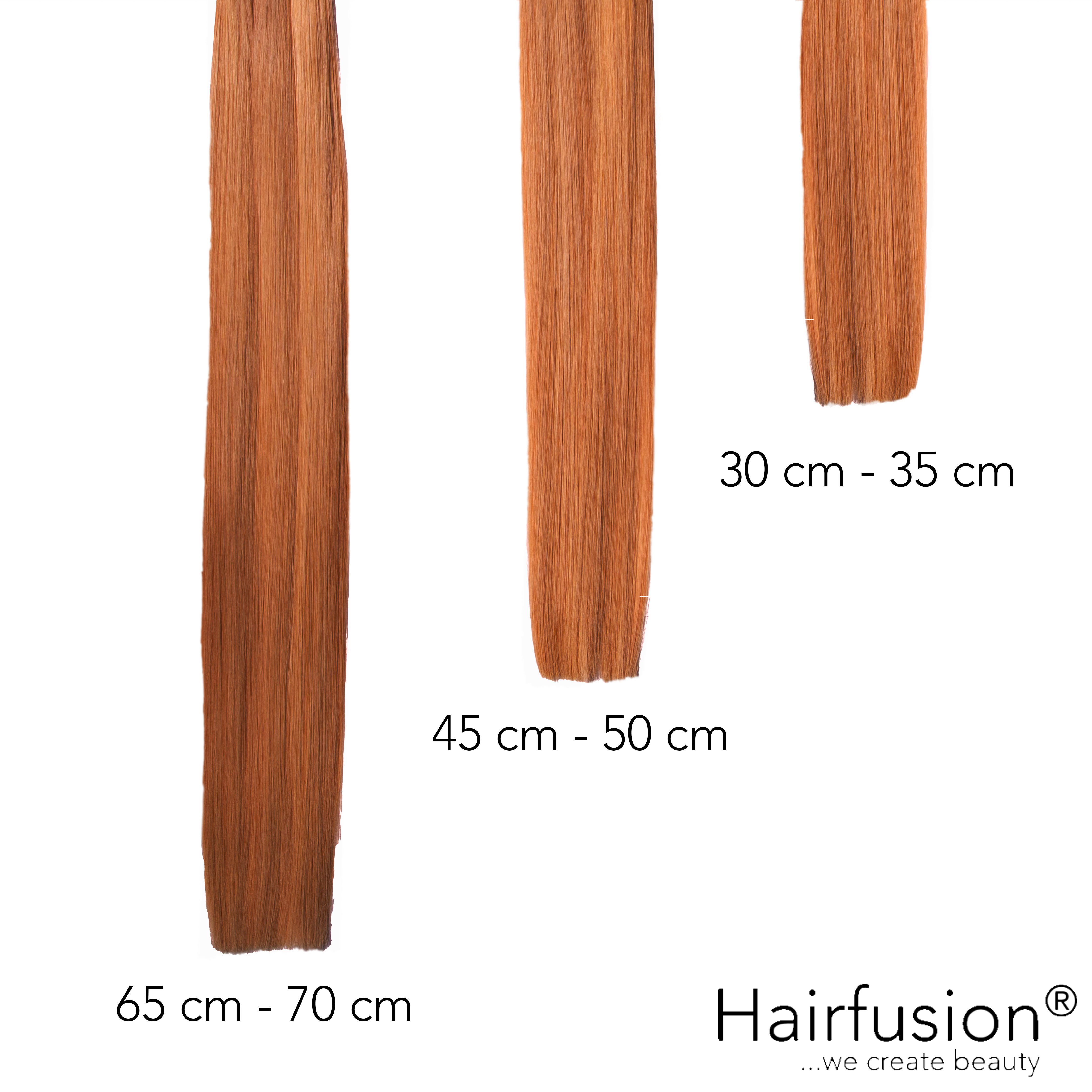 Haarverlängerung Invisible Tape Extensions - 10 Stück EINFARBIG Echthaar von HAIRFUSION