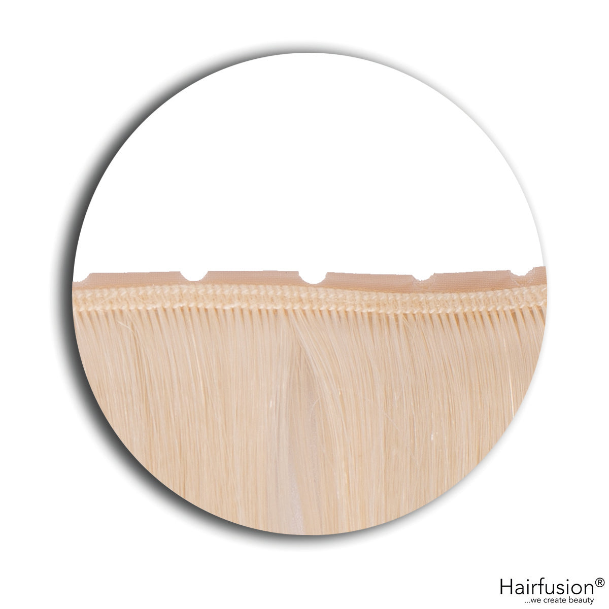 100 gr. BUTTERFLY INVISIBLE Tresse Echthaar 50 cm