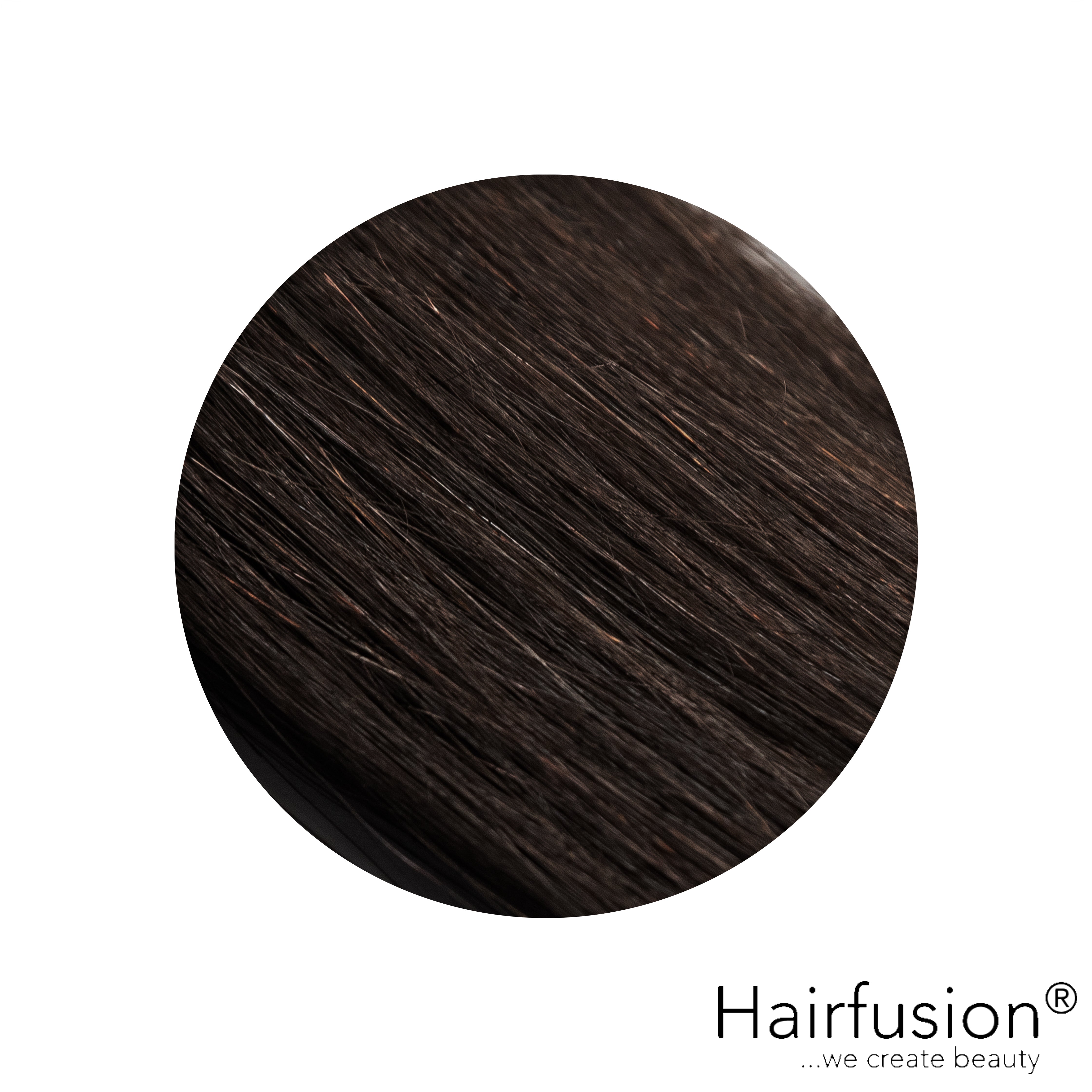 Haarverlängerung 50 gr. Invisible Tresse EINFARBIG Echthaar von HAIRFUSION