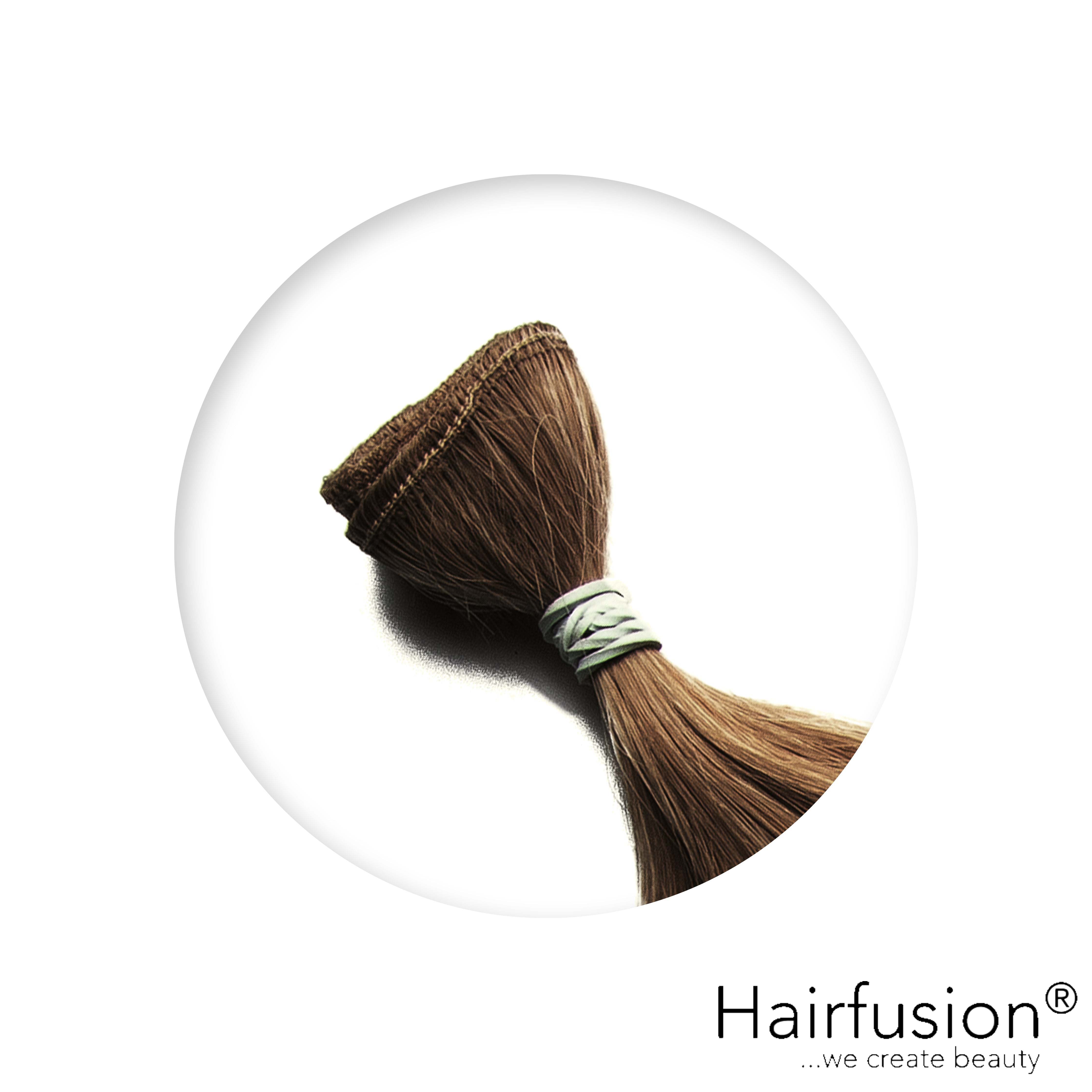 Haarverlängerung 50 gr. Invisible Tresse EINFARBIG Echthaar von HAIRFUSION