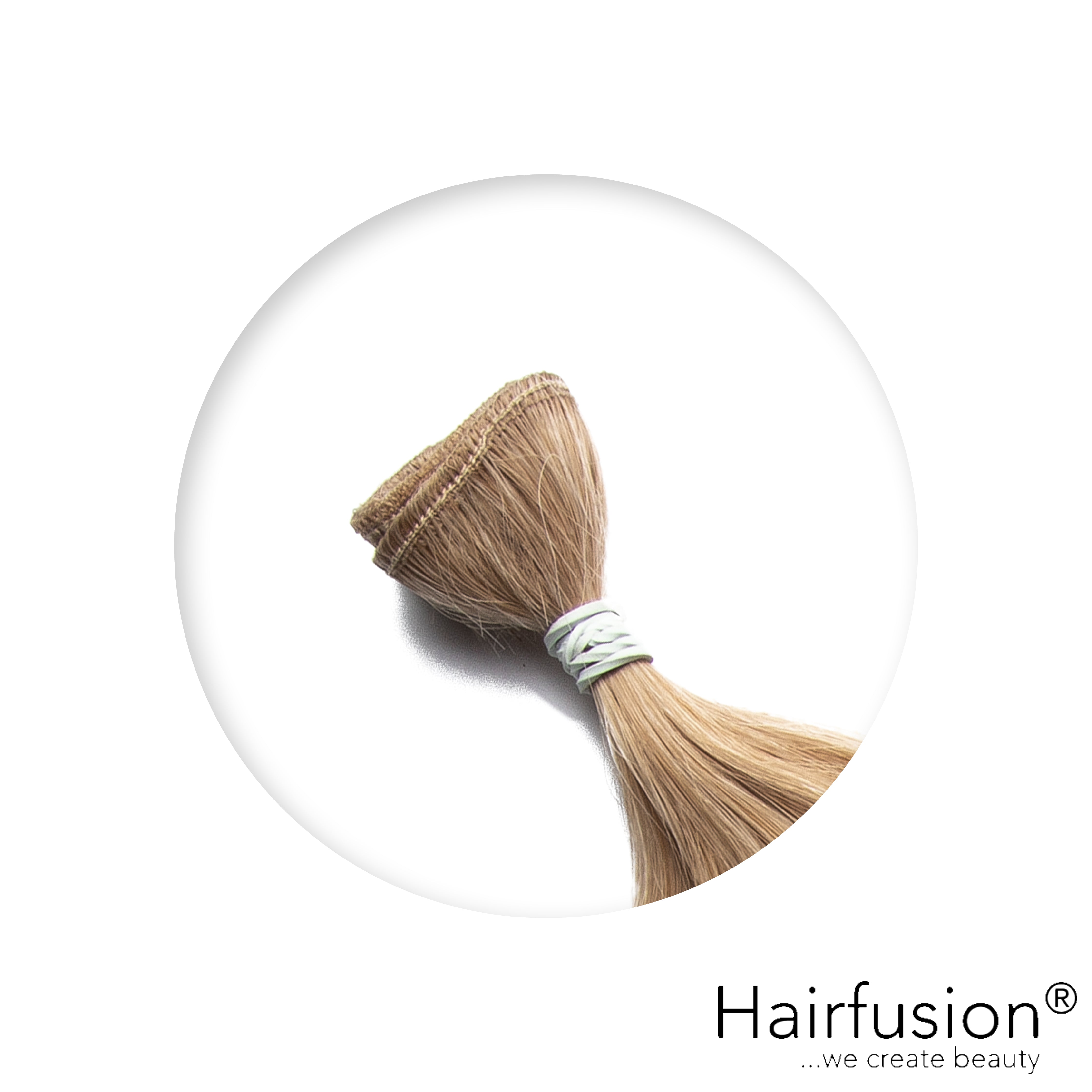 50 gr. INVISIBLE/GENIUS Tresse NATURAL ASHY Echthaar 40-70 cm