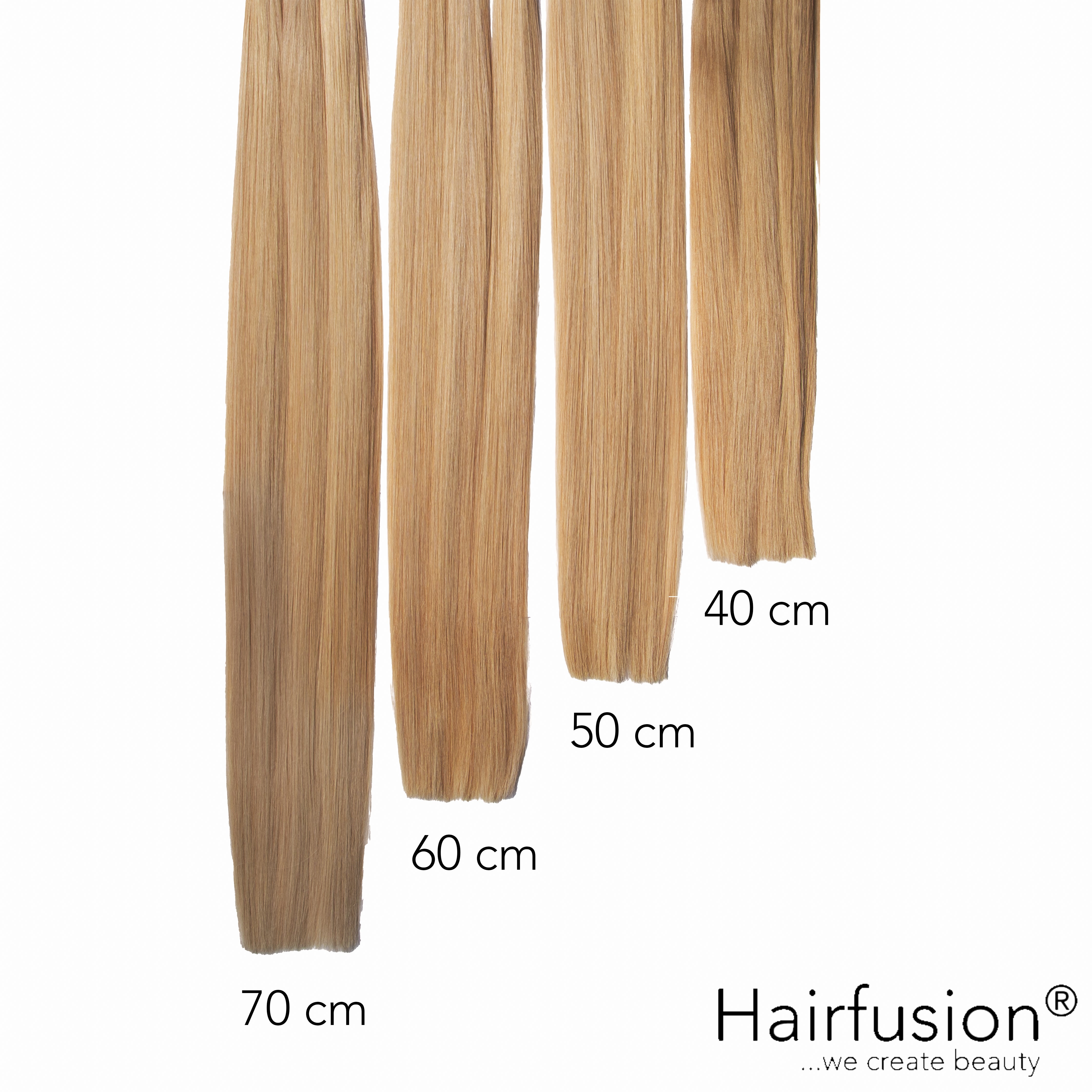50 gr. INVISIBLE/GENIUS Tresse NATURAL ASHY Echthaar 40-70 cm