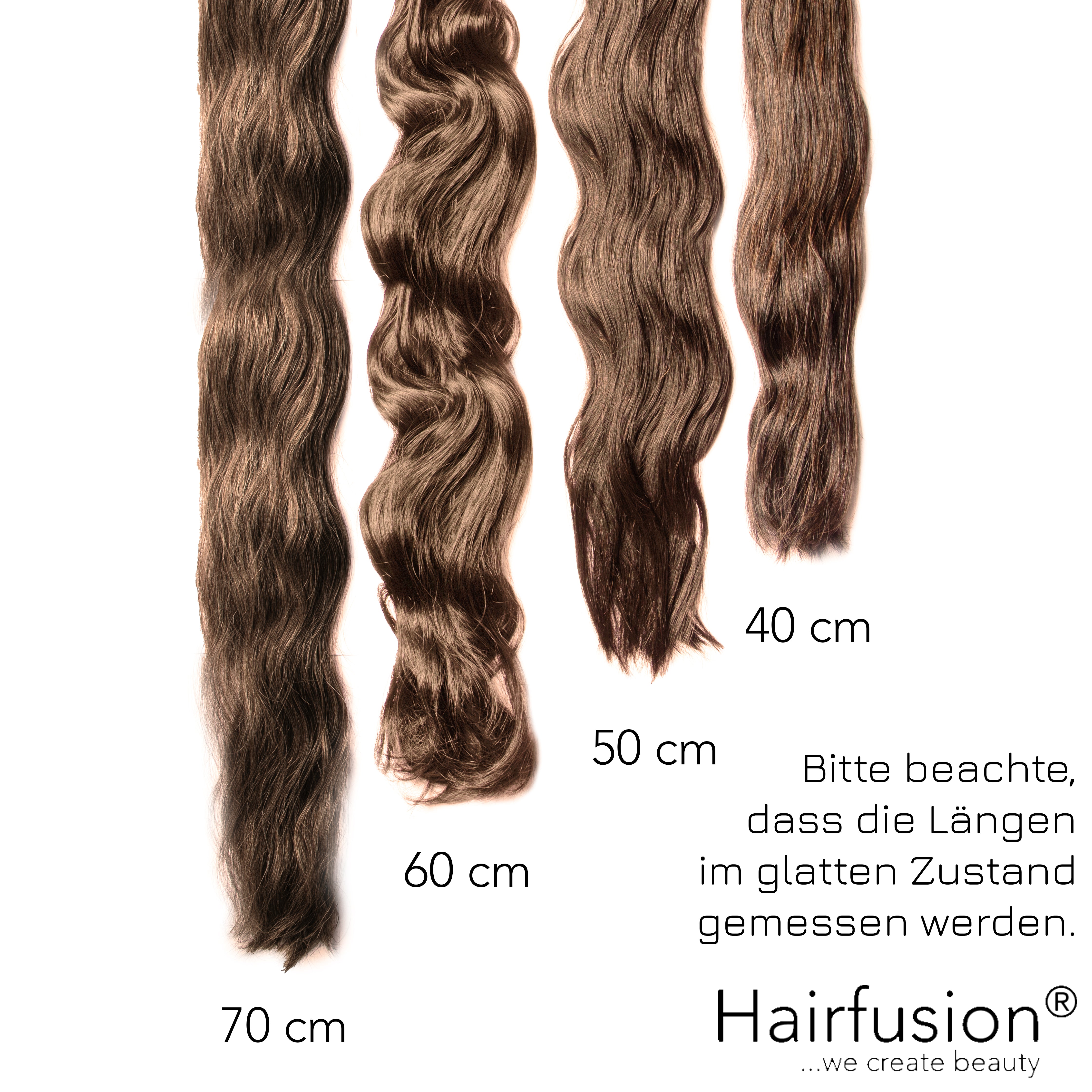50 gr. INVISIBLE/GENIUS Tresse NATURAL ASHY Echthaar 40-70 cm