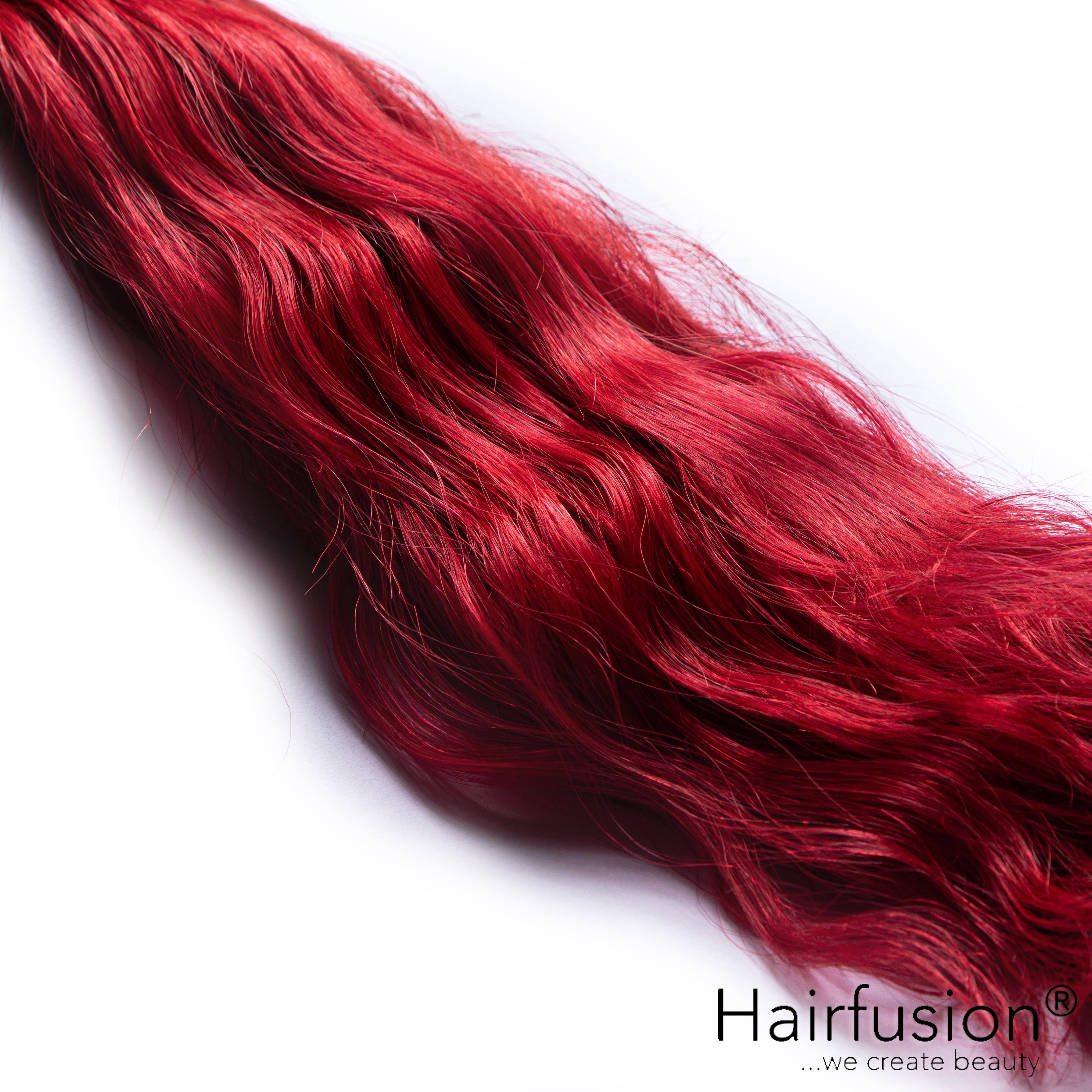 Haarverlängerung 50 gr. Invisible Tresse EINFARBIG Echthaar von HAIRFUSION