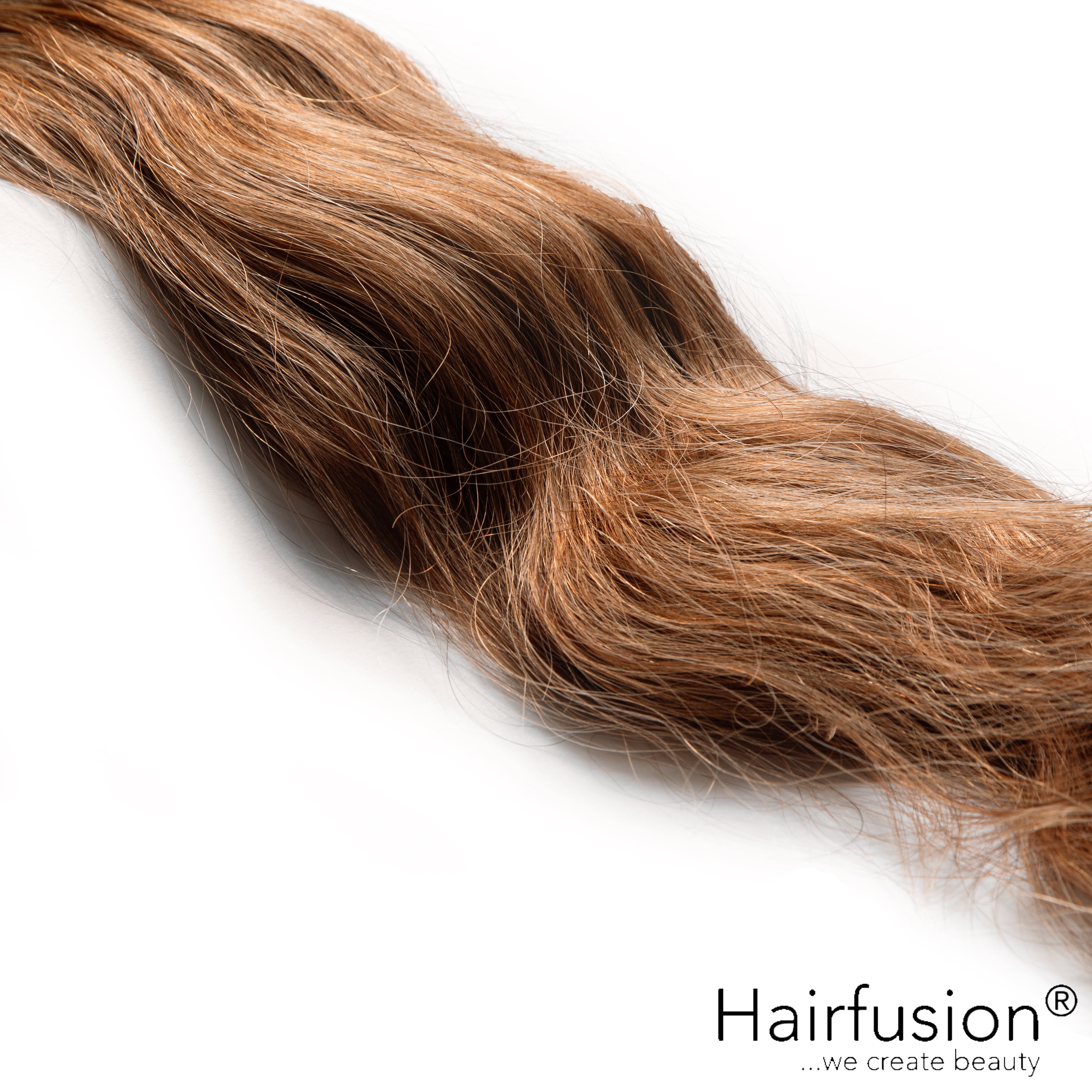 Haarverlängerung 50 gr. Invisible Tresse EINFARBIG Echthaar von HAIRFUSION