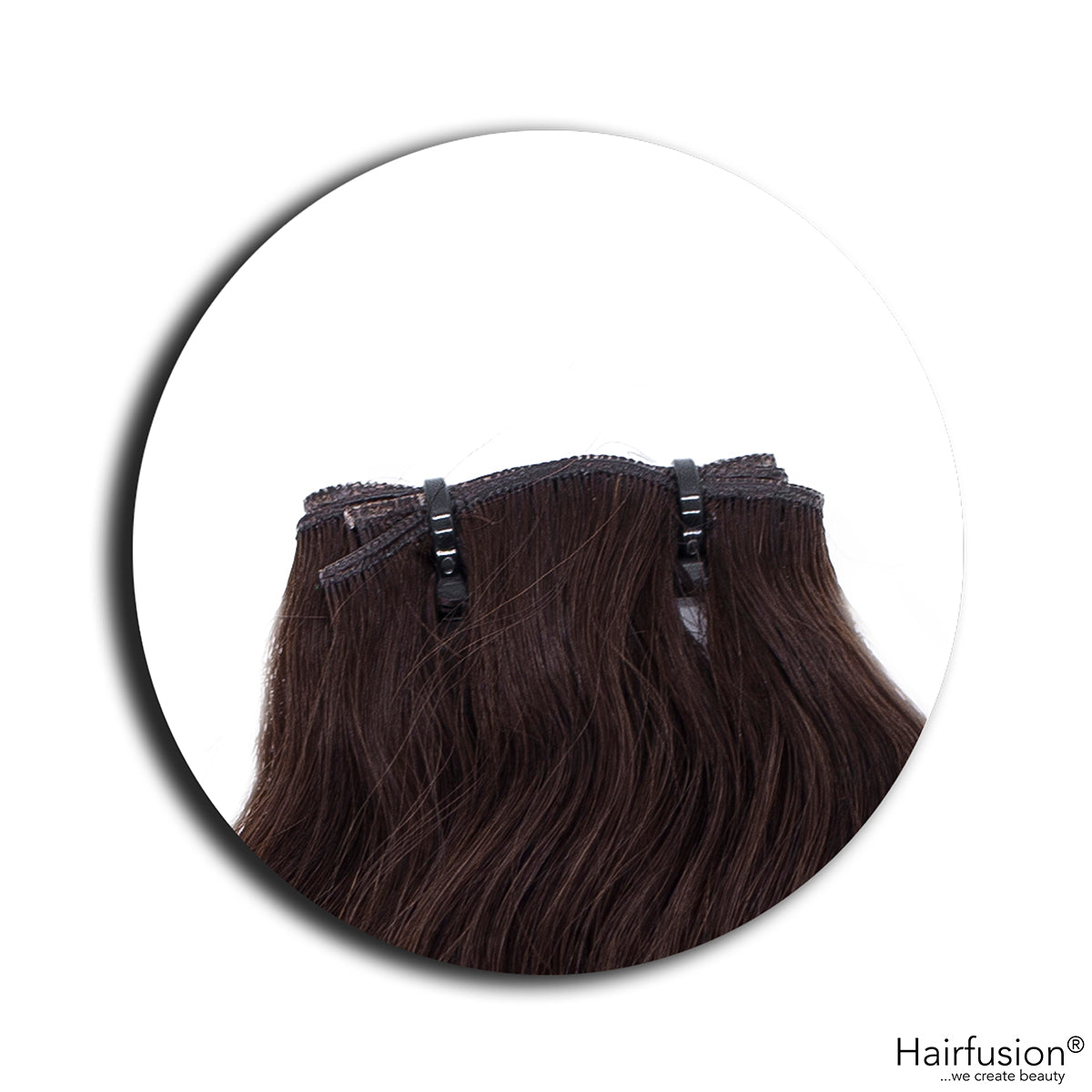 Haarverlängerung 50 gr. Invisible Tresse EINFARBIG Echthaar von HAIRFUSION