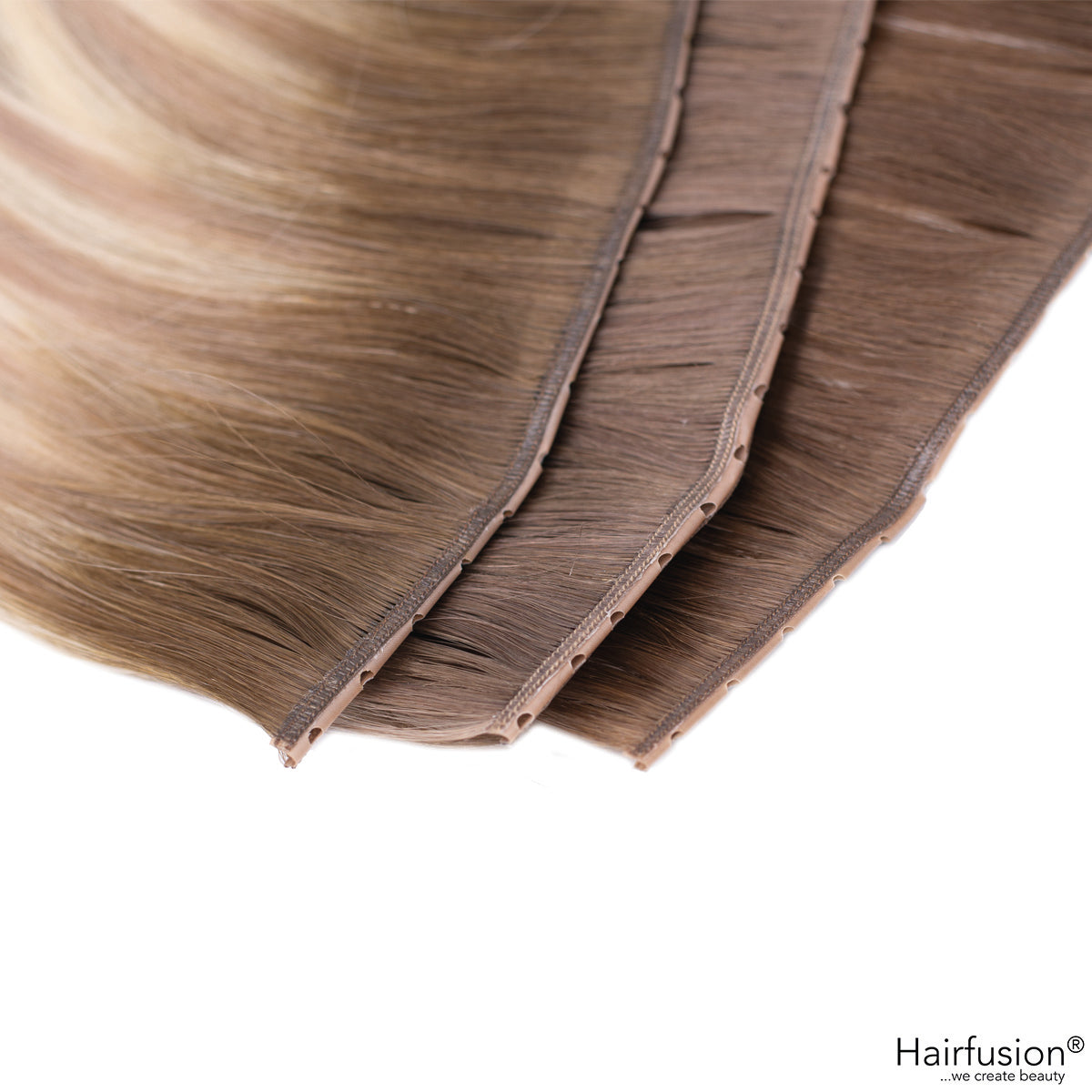 100 gr. BUTTERFLY INVISIBLE Tresse Echthaar 50 cm