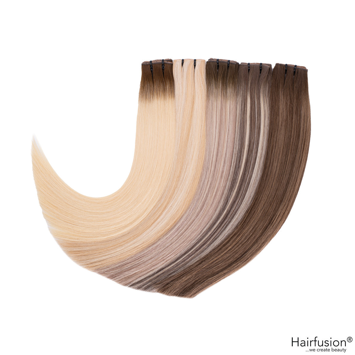 100 gr. BUTTERFLY INVISIBLE Tresse Echthaar 50 cm