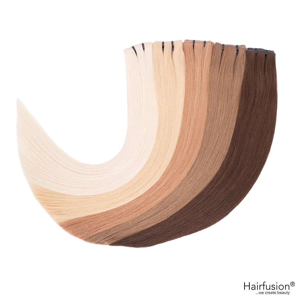 100 gr. BUTTERFLY INVISIBLE Tresse Echthaar 50 cm