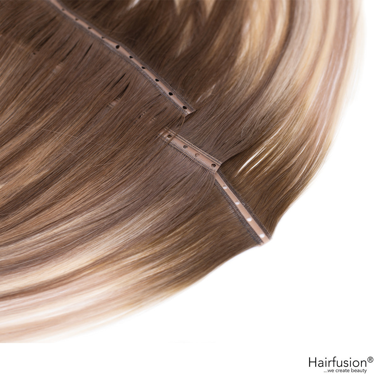 100 gr. BUTTERFLY INVISIBLE Tresse Echthaar 50 cm