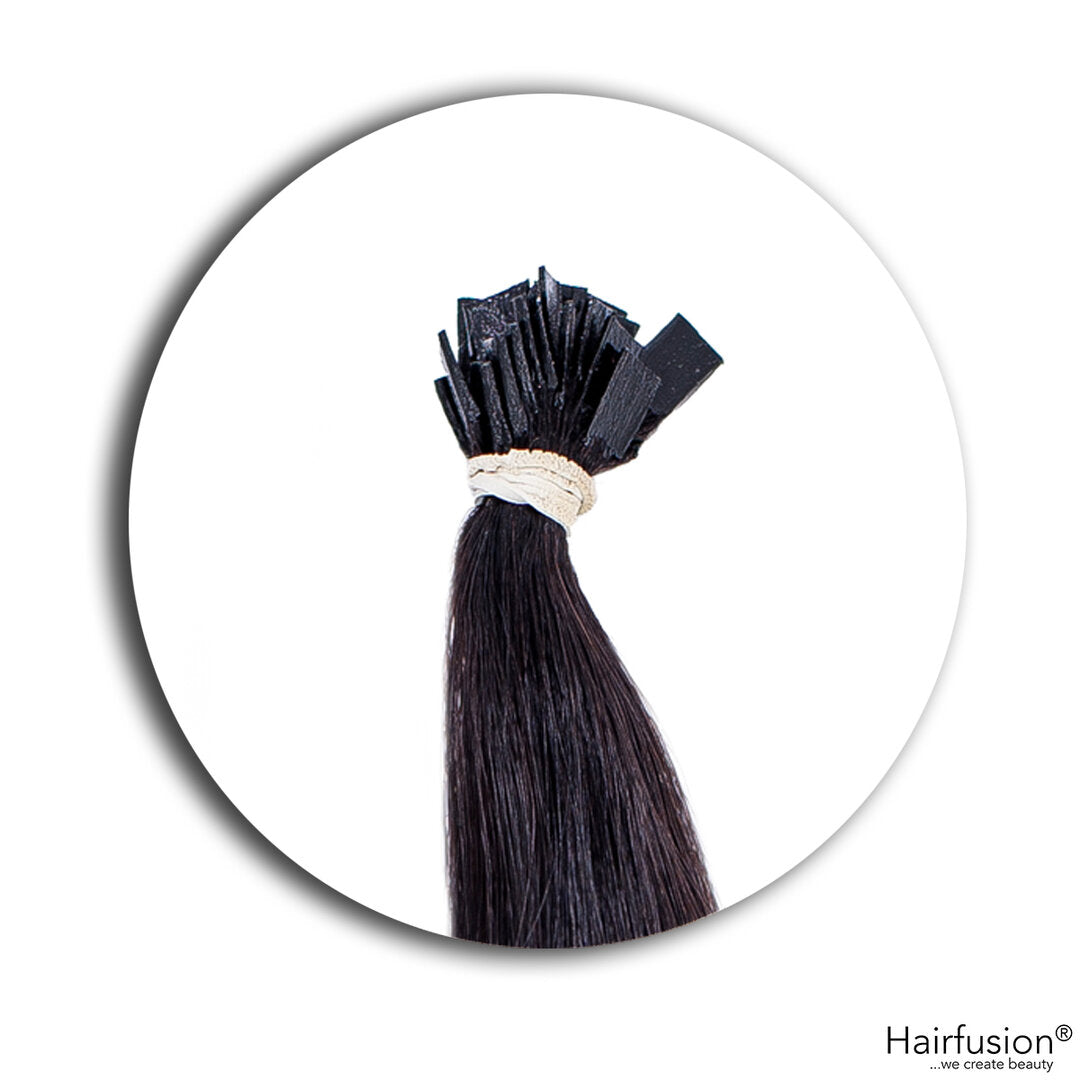 Outlet Nr. 191 – 50 Bonding Extensions – Farbe Ombré 1B auf 4 – 38 cm – glatt