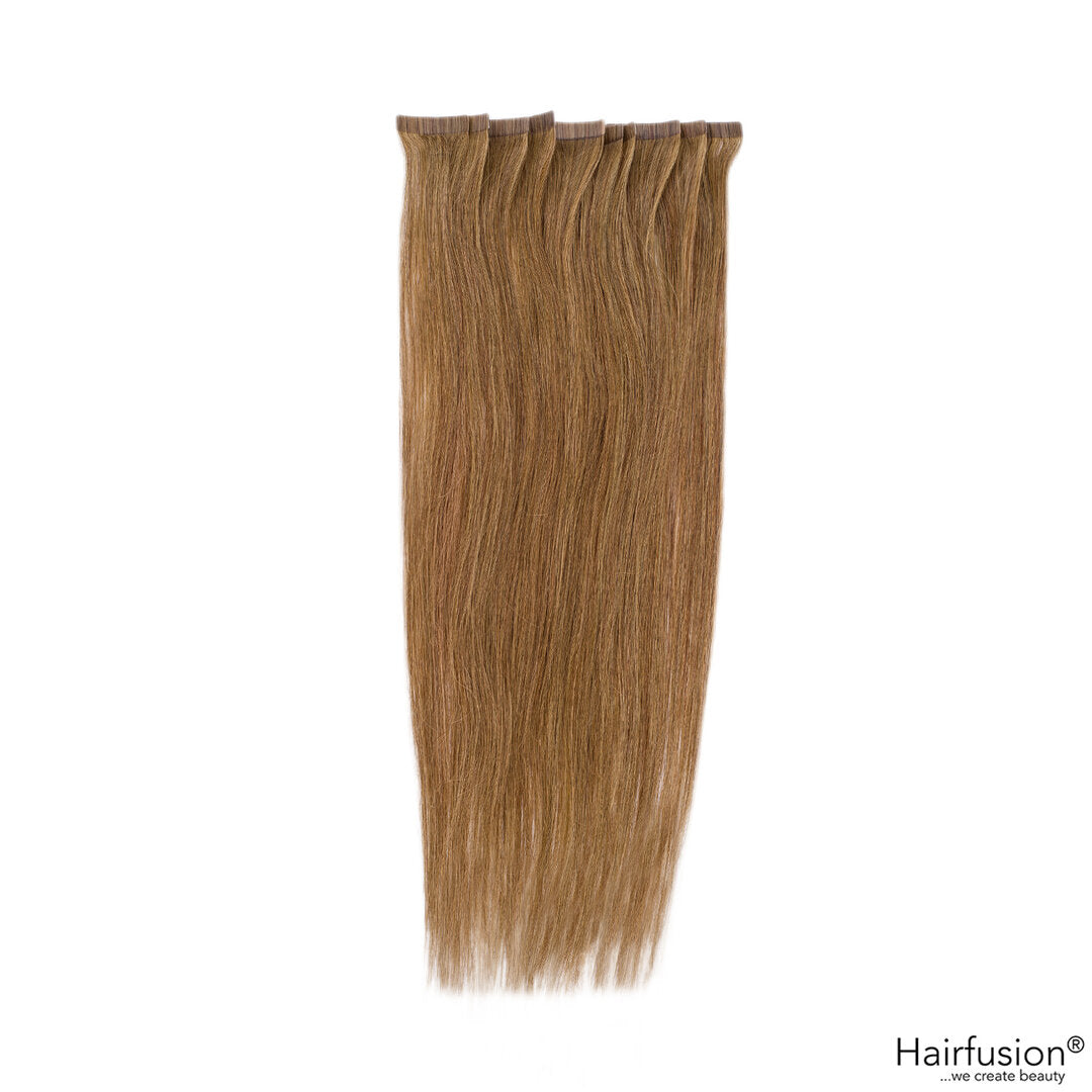 Outlet Nr. 22 – 10 Tape Extensions – Farbe 8 – 45–50 cm – glatt