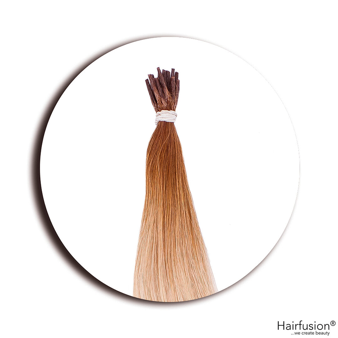 Outlet Nr. 29 – 25 Microring Extensions – Farbe Root 6 auf 60 – 60 cm – glatt