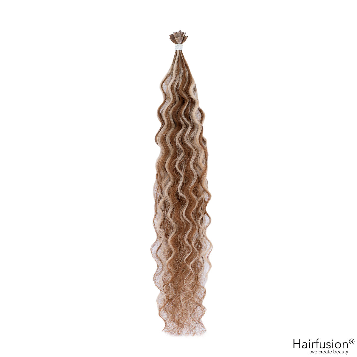 Outlet Nr. 229 – 25 Bonding Extensions – Farbe gesträhnt 6/24 – 40 cm – gelockt