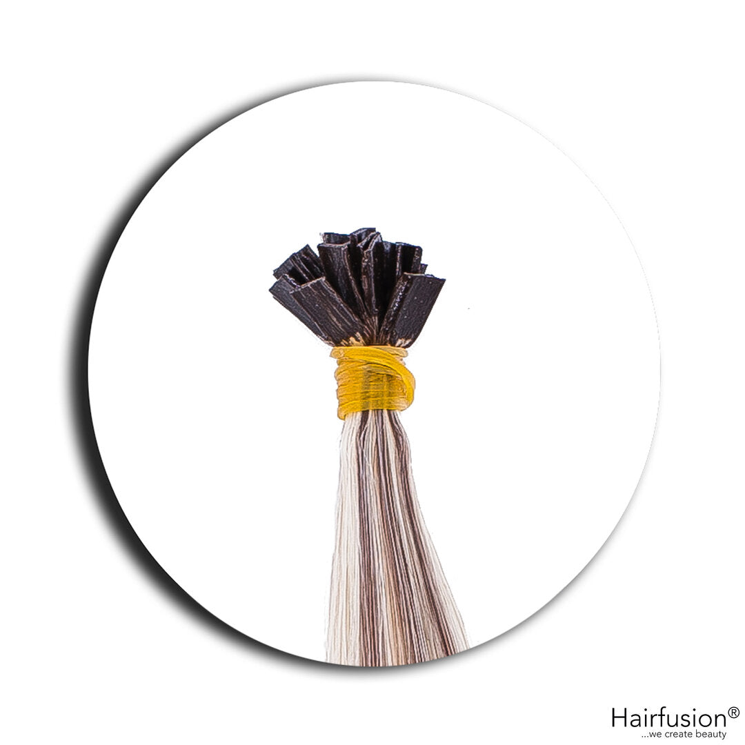 Outlet Nr. 3 – 75 Bonding Extensions (dunkel) – Farbe gesträhnt 4C/60 – 40 cm – glatt