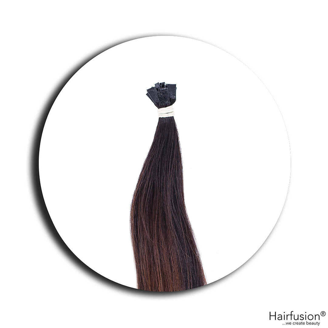 Outlet Nr. 30 – 100 Bonding Extensions – Farbe Root 1B auf 4 – 36 cm – glatt