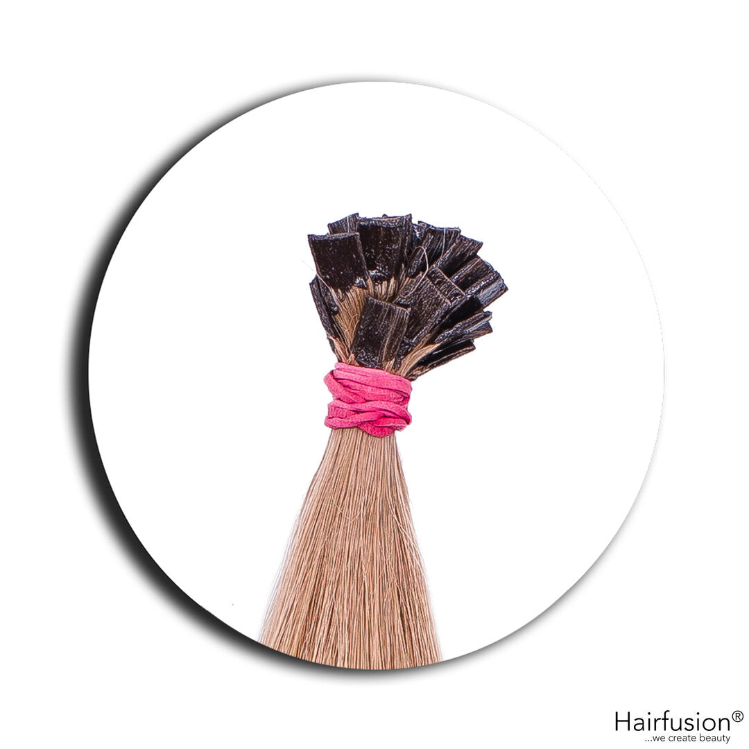 Outlet Nr. 5 – 25 dunkle Bonding Extensions – Farbe 8C – 40 cm – glatt