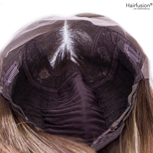 Russische Echthaar Perücke balayage braun -Russian Princess - 45 cm - Lace Front