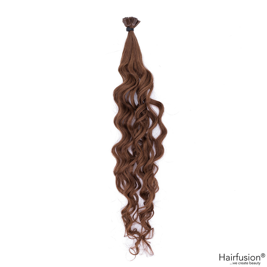 25 Stück HAIRFUSION Echthaar Strähnen mit KERATIN BONDING (Wärme-/Ultraschall) einfarbig