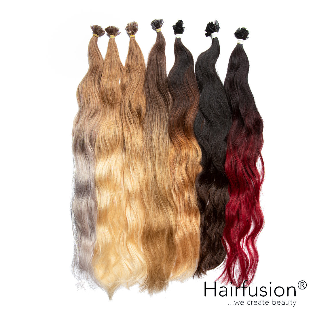 AUSVERKAUF!Bonding Extensions - 25 Stück (Flachbonding - Wärme-/Ultraschall) OMBRÉ Echthaar 40-70 cm