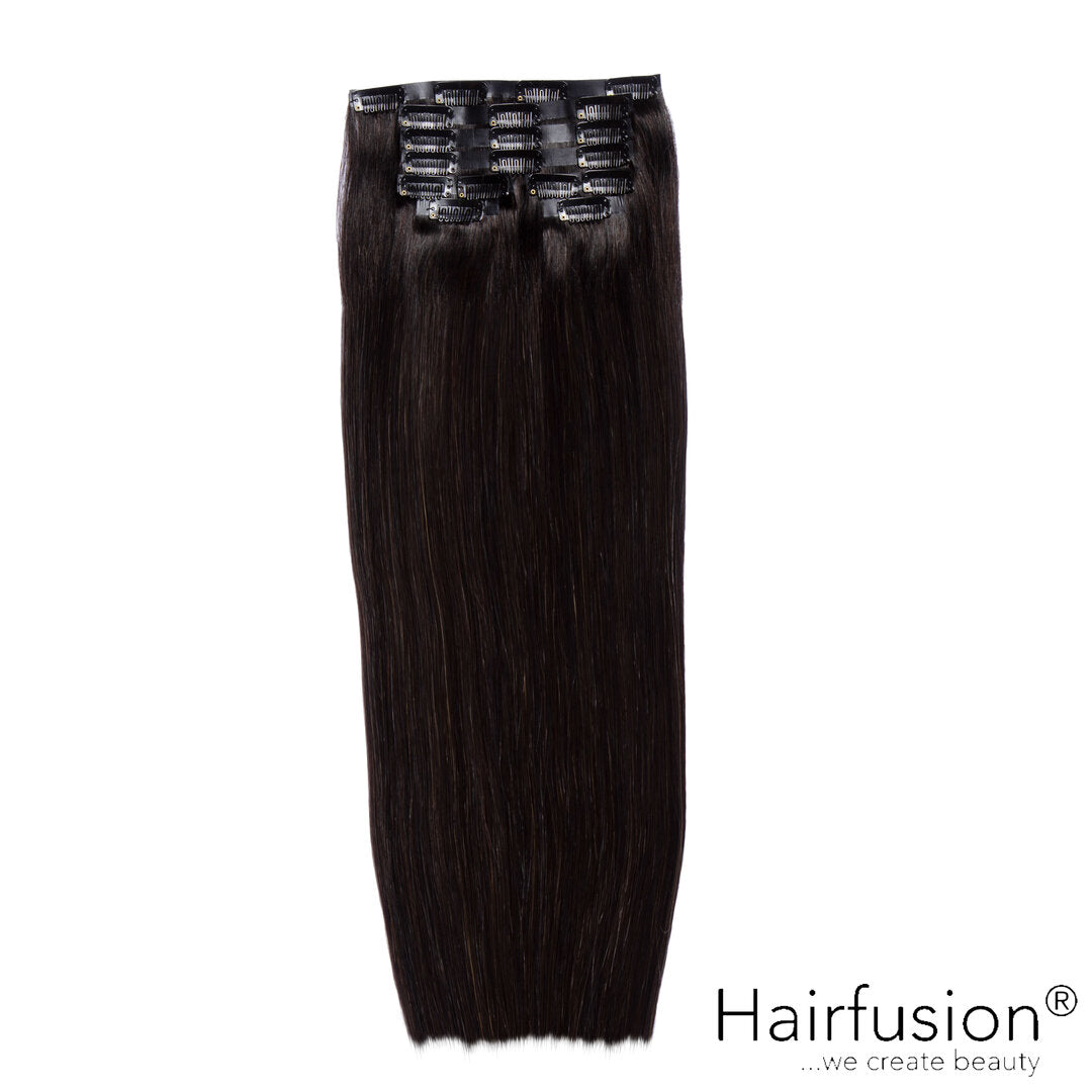 Clip-In Extensions XL-Volumen SET Haarverlängerung -  150 g - 8 Teile - 65 cm