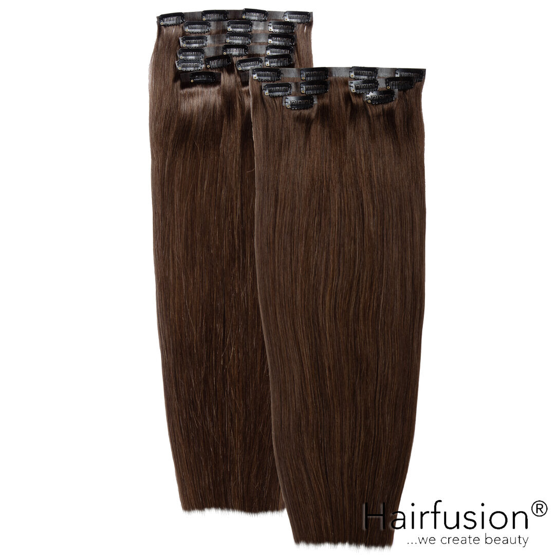 Clip-In Extensions XXL-Volumen SET Haarverlängerung -  184 g - 13 Teile - 50 cm