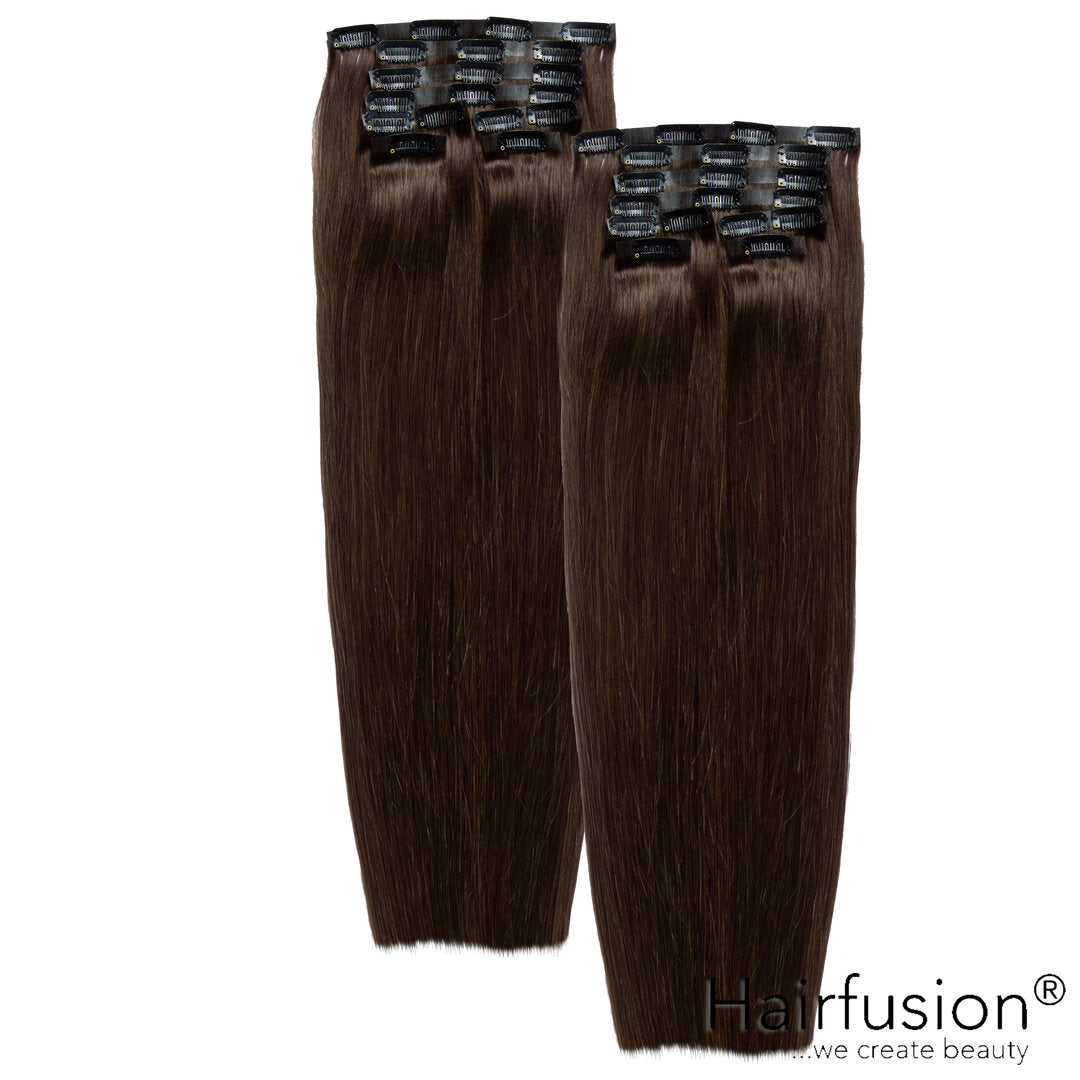 Clip-In Extensions XXXL-Volumen SET Haarverlängerung -  300 g - 16 Teile - 65 cm