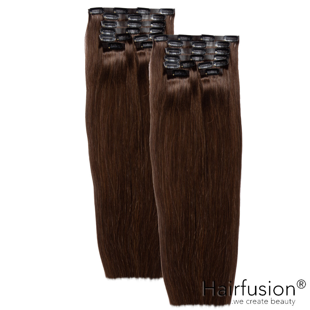 Clip-In Extensions XXXL-Volumen SET Haarverlängerung -  300 g - 16 Teile - 65 cm