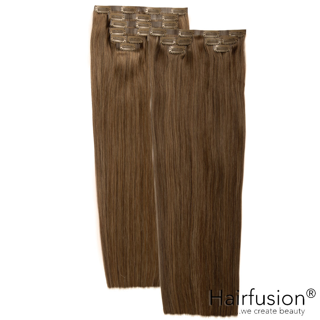 Clip-In Extensions XXL-Volumen SET Haarverlängerung -  204 g - 13 Teile - 65 cm