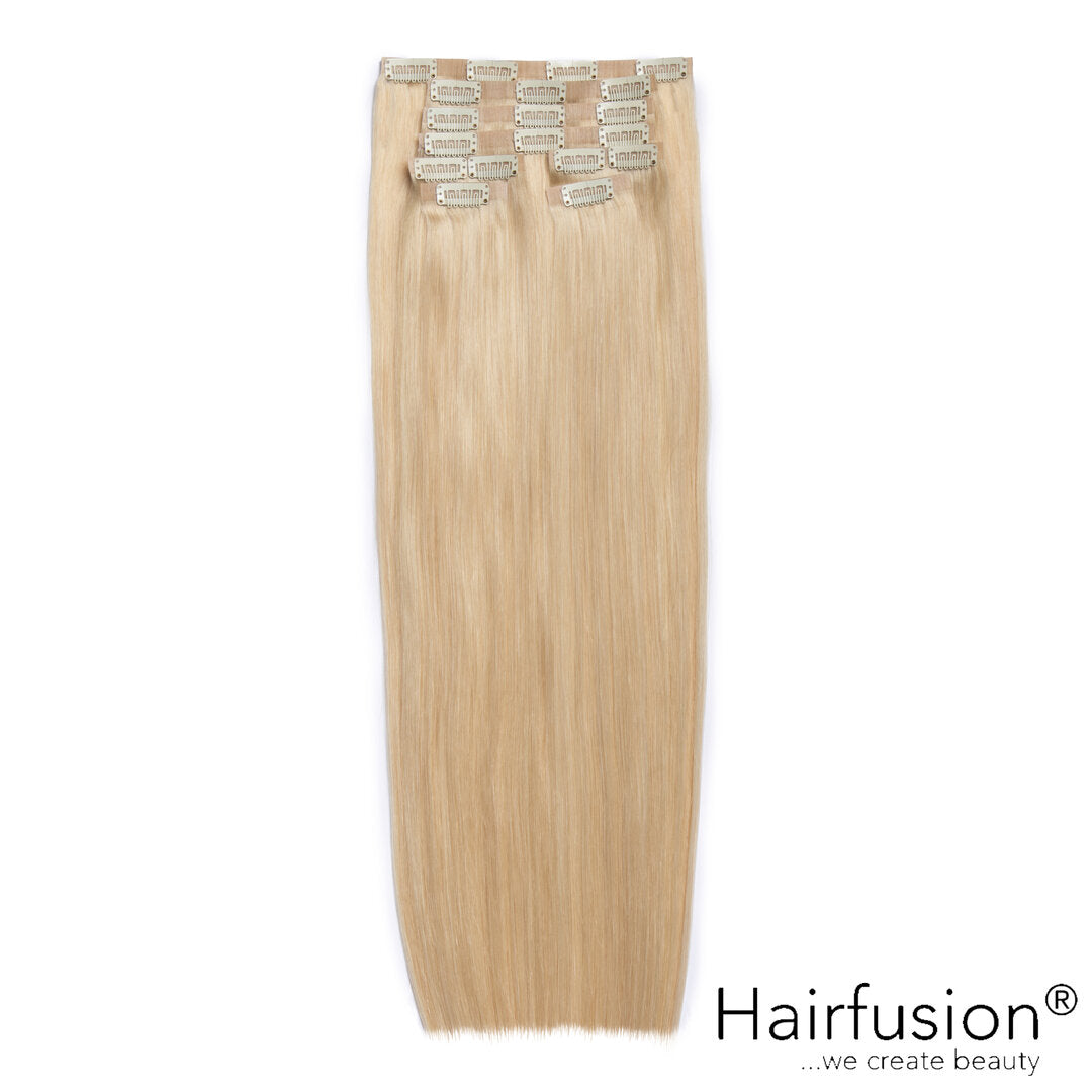 Clip-In Extensions XL-Volumen SET Haarverlängerung -  130 g - 8 Teile - 50 cm