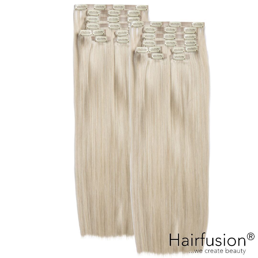 Clip-In Extensions XXXL-Volumen SET Haarverlängerung -  260 g - 16 Teile - 50 cm