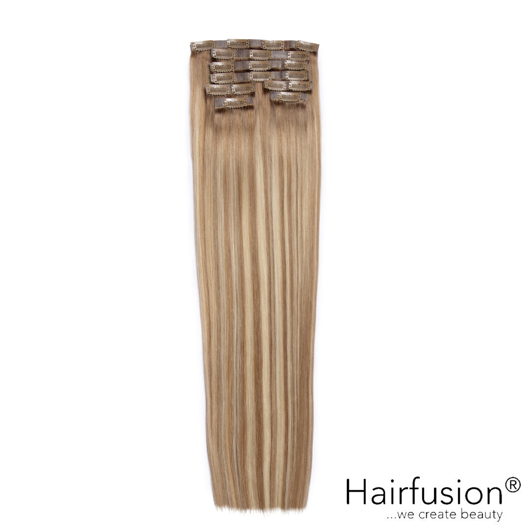 Clip-In Extensions XL-Volumen SET Haarverlängerung -  150 g - 8 Teile - 65 cm