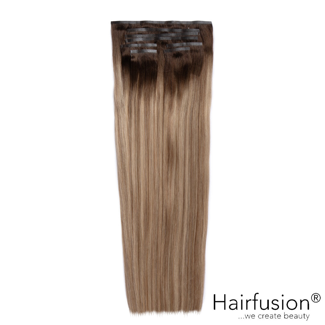 Clip-In Extensions XL-Volumen SET Haarverlängerung -  150 g - 8 Teile - 65 cm