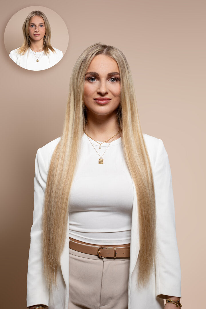 Clip-In Extensions XXL-Volumen SET Haarverlängerung -  204 g - 13 Teile - 65 cm