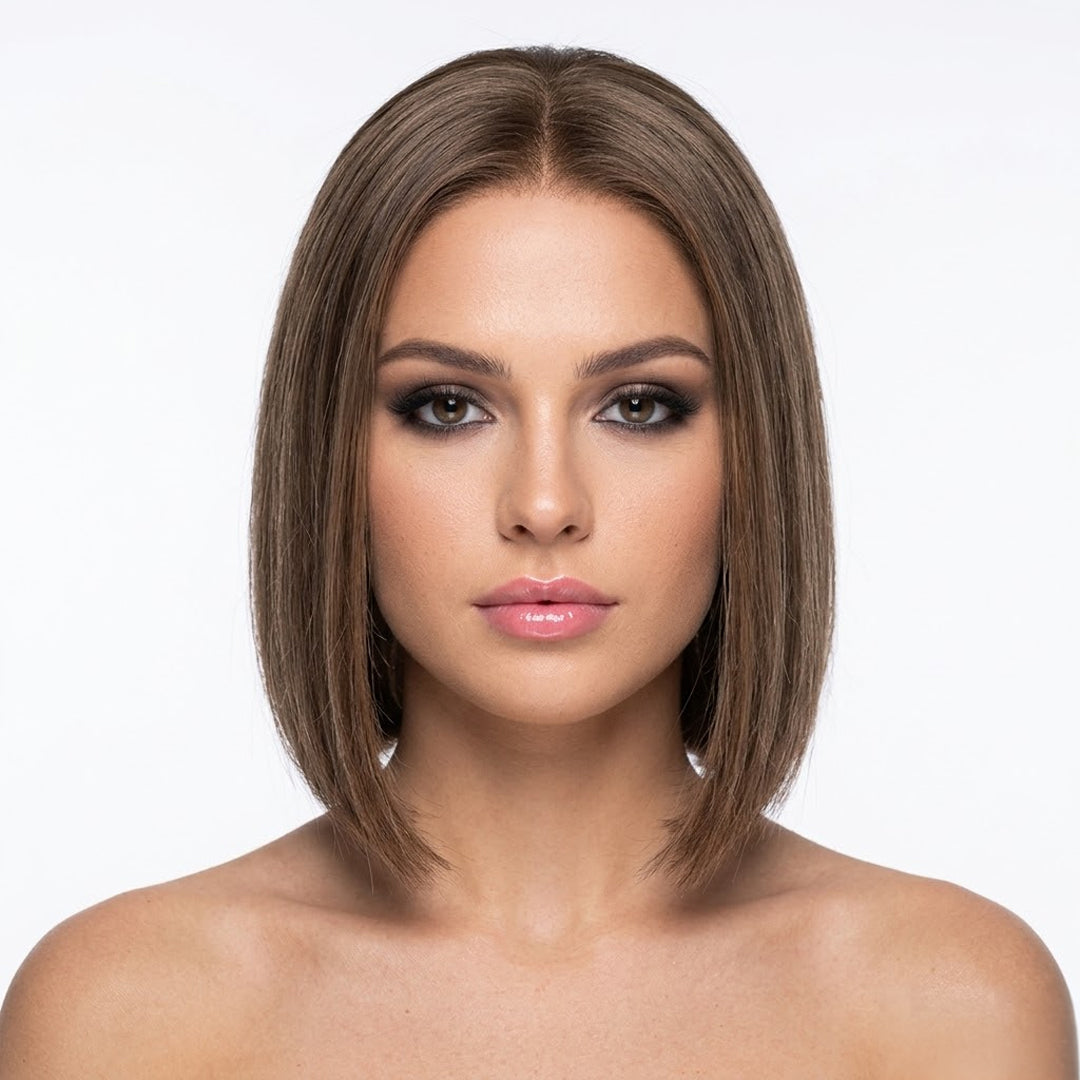 Echthaar Perücke soft Balayage braun - Princess of Wales