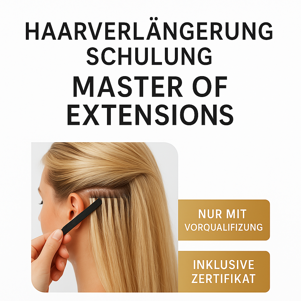 Haarverlängerung Schulung "Master of Extensions" mit Zertifikat