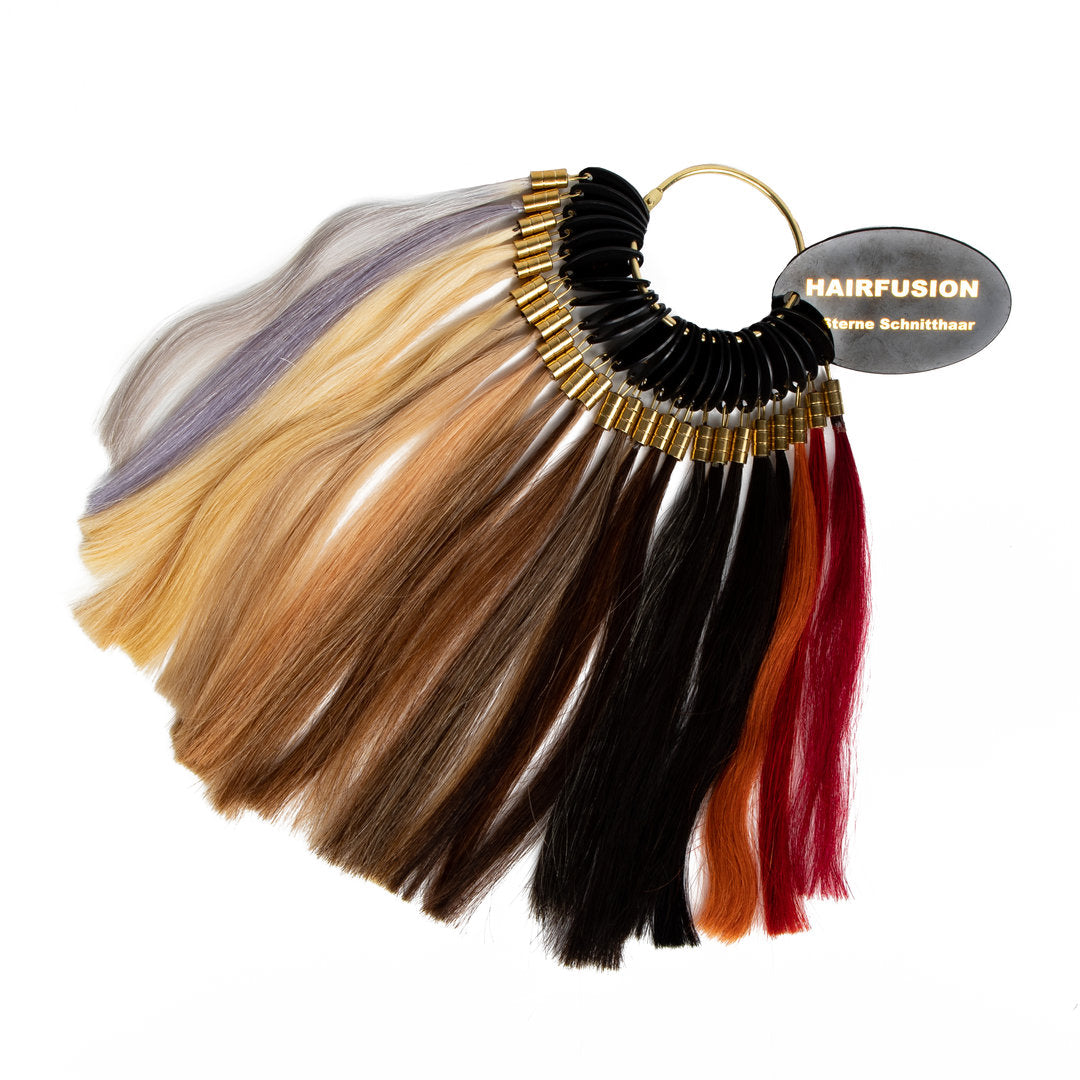 Farbring Echthaar Extensions zum AUSLEIHEN von HAIRFUSION