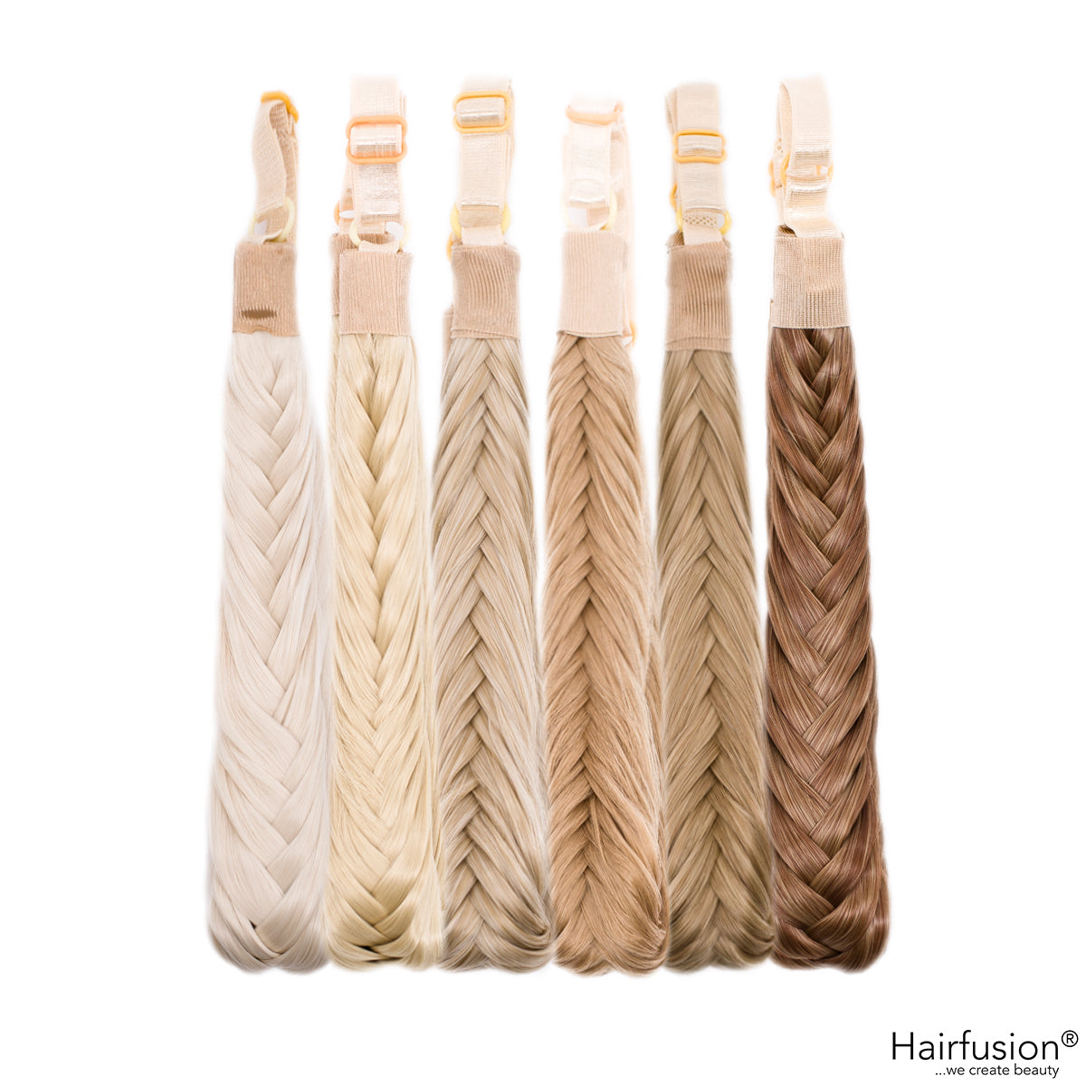 AA - Geflochtenes Haarband in Fischgrätenoptik - aus Hochwertigen Kunsthaar von HAIRFUSION