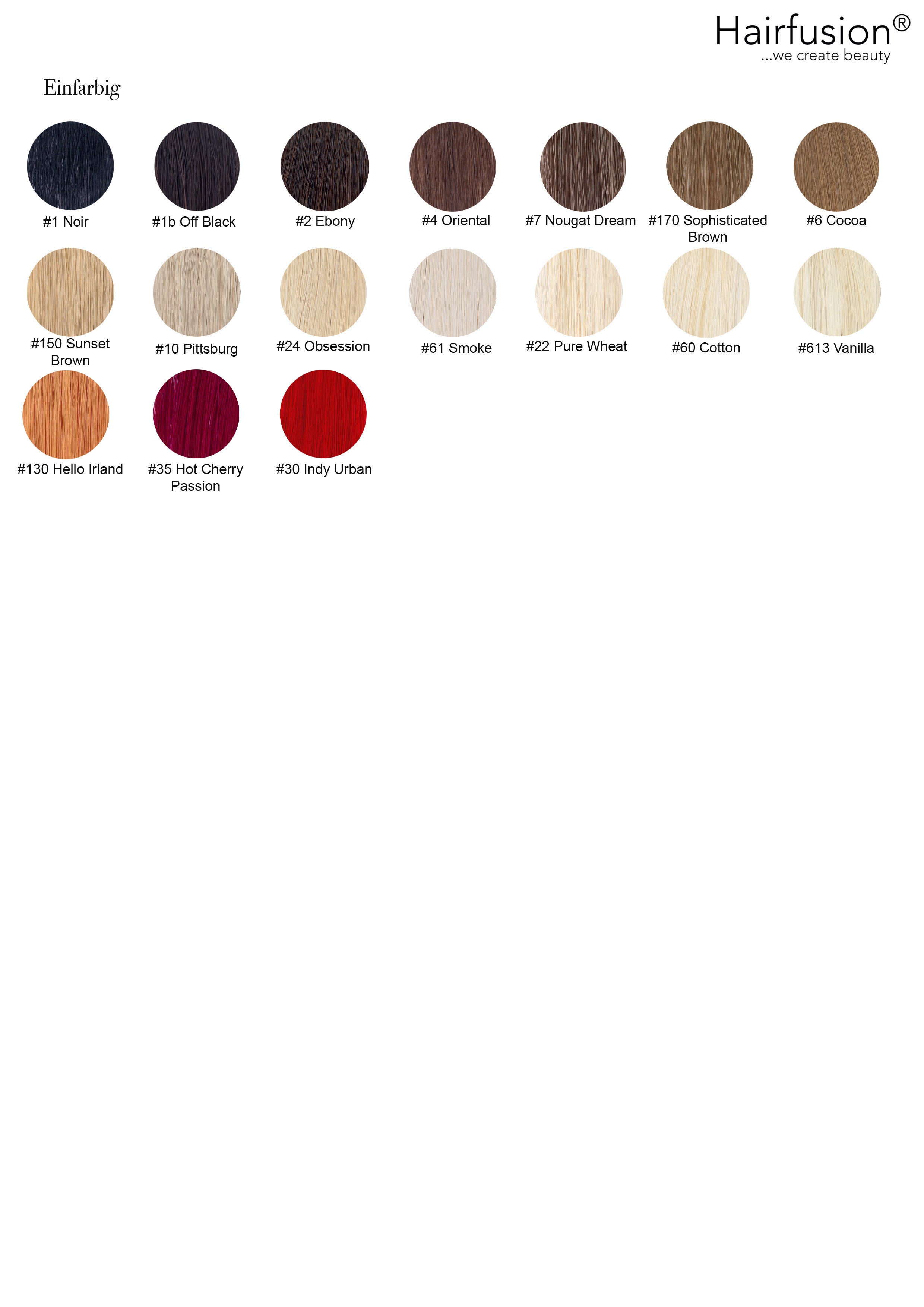 Nanoring Extensions - 25 Stück EINFARBIG von HAIRFUSION