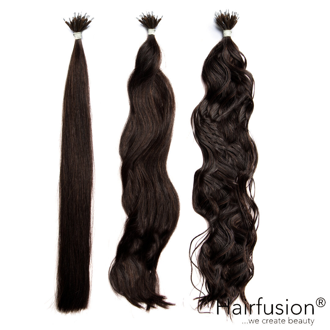 25 Stück HAIRFUSION Nanoring Extensions EINFARBIG