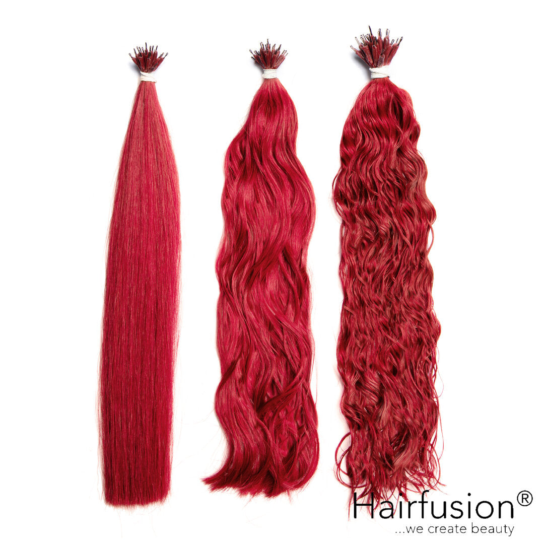 25 Stück HAIRFUSION Nanoring Extensions EINFARBIG