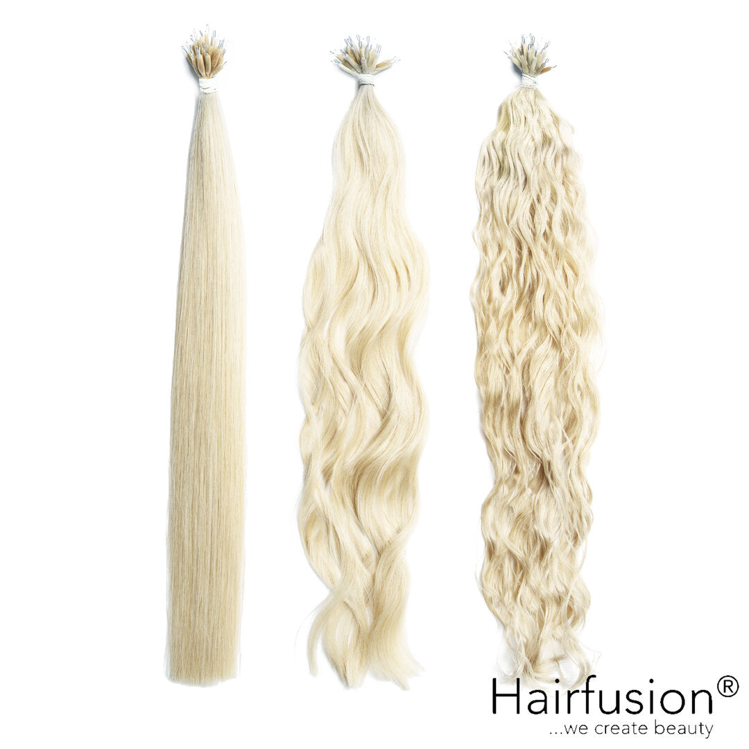 25 Stück HAIRFUSION Nanoring Extensions EINFARBIG