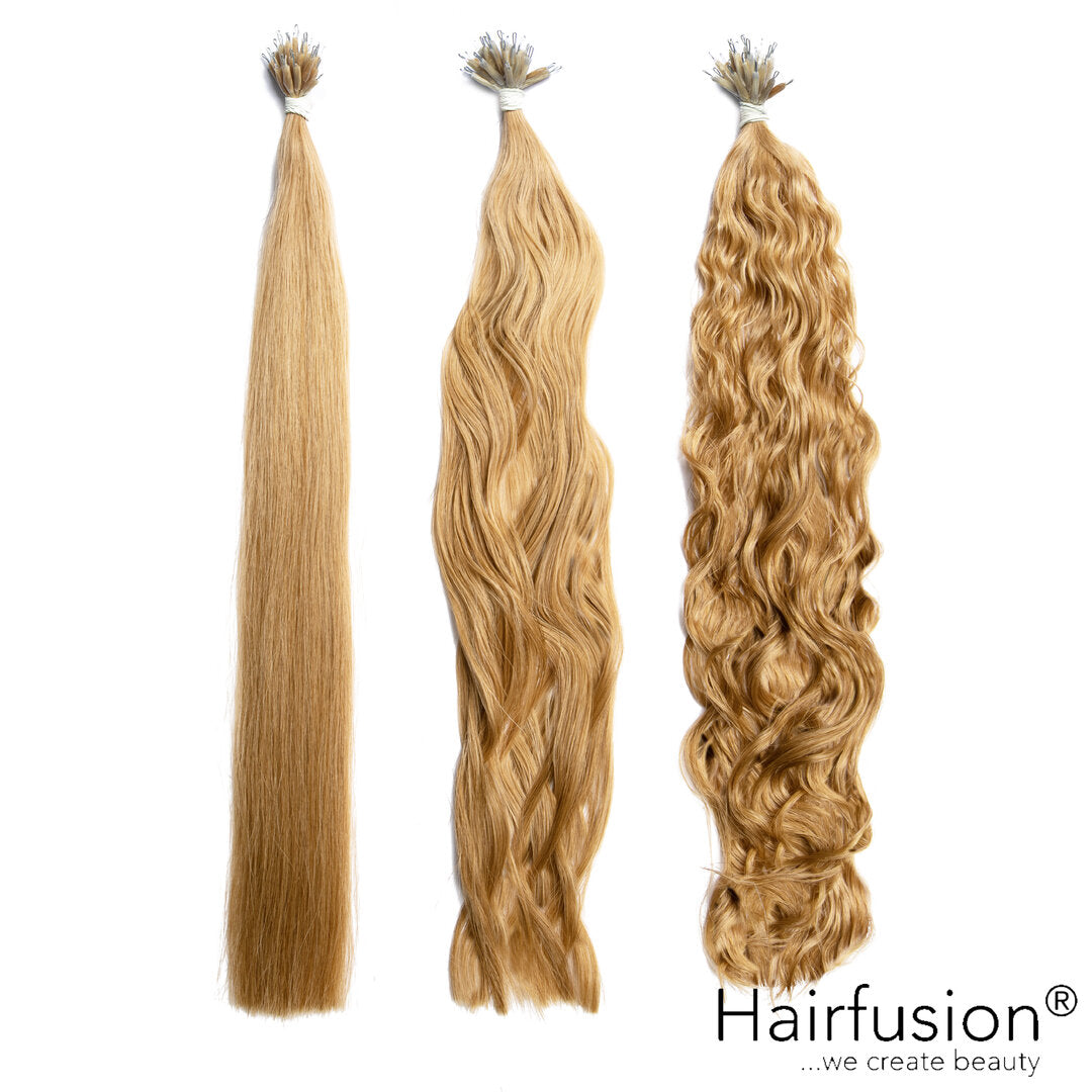 25 Stück HAIRFUSION Nanoring Extensions EINFARBIG